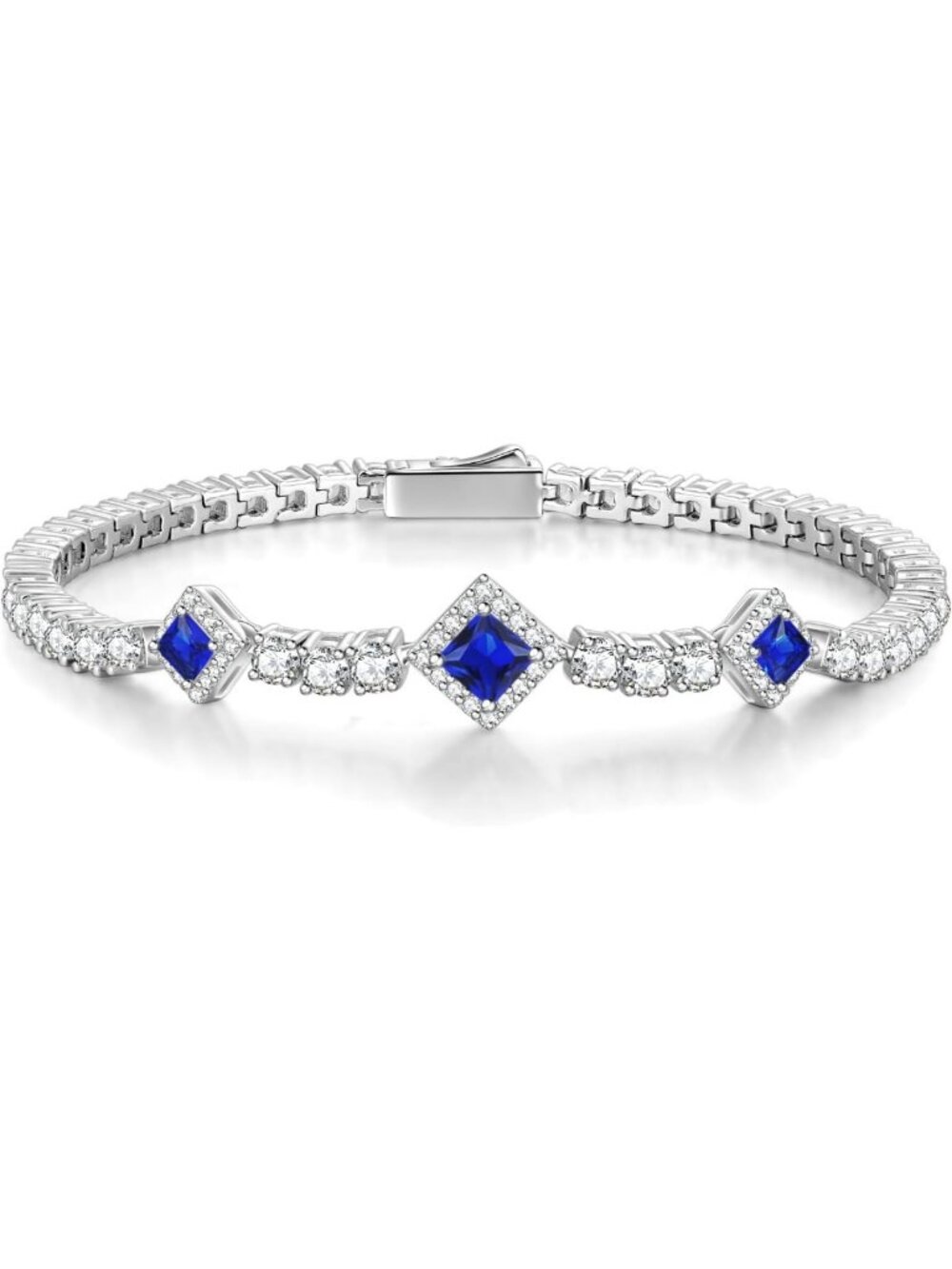 Elegant Birthstone Tennis Bracelet for Women - 4mm Sterling Silver Jewelry
